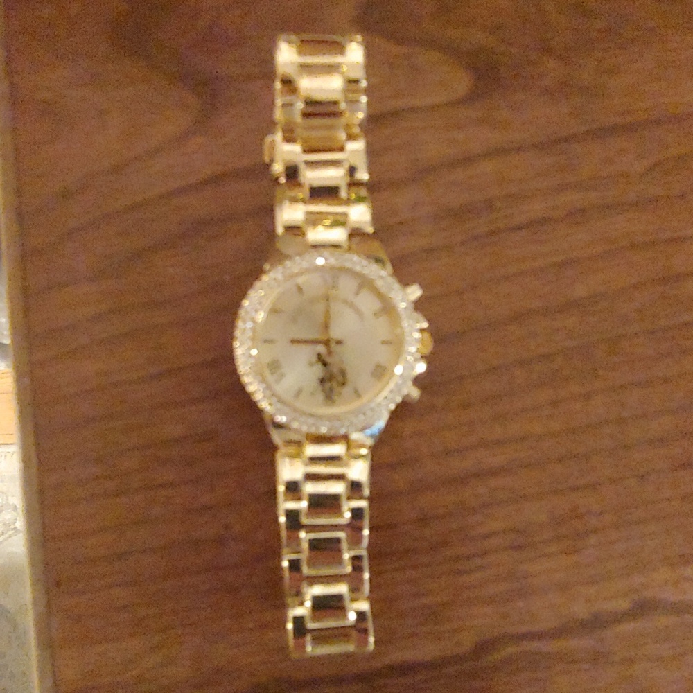 U.S. Polo gold watch
